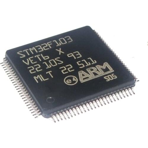 5pcs STM32F103VET6 High-density performance line ARM-based 32-bit MCU with 256 to 512KB Flash LQFP-100