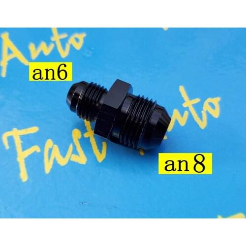 9/16unf 6an an 6 an6 male to 3/4unf thread male 8AN AN8 AN 8 Black Anodised for 3l fuel surge tank system supply pump