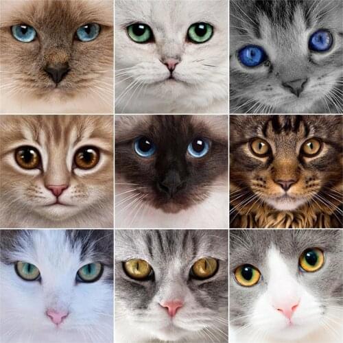 5D Animal Lucky Cat DIY Diamond Painting Cross Stitch Kit Mosaic Full Drill Diamond Embroidery Home Craft Art Decoration Gift