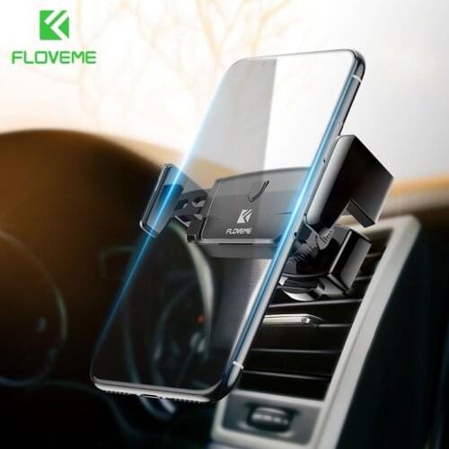 FLOVEME Phone Holder Auto Lock Holder for Phone in Car Air Vent Car Holder For iPhone Mobile Phone Holders Stands Accessories
