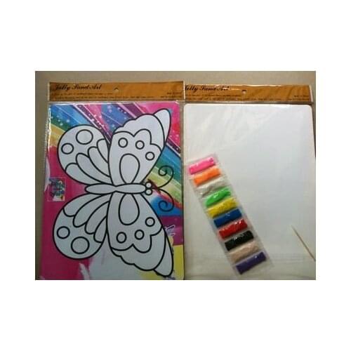 DIY Color Sand art kits for childrens Educational Toys, with 10 color sands