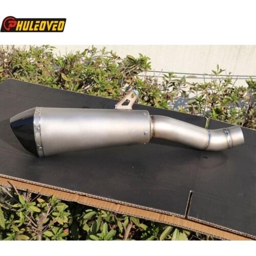 Titanium Alloy for Ducati Monster 821/1200/1200S 15-20 Motorcycle Exhaust Muffler Link Pipe Muffler Exhaust Escape Middle Pipe