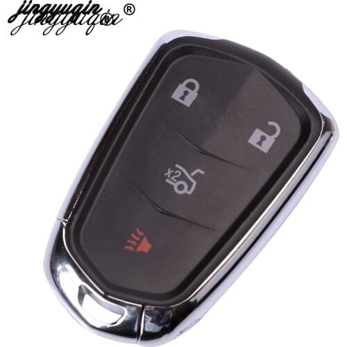 Jingyuqin 5 Buttons Smart Remote Key Shell Case Fob 6 Button for Cadillac ATS CT6 CTS SRX XT5 XTS 2014 2015 2016