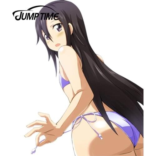 JumpTime 13cm x 9.9cm Sexy Graphics Sword Art Online Anime Car Stickers and Decals Vinyl JDM Car Bumper Decal