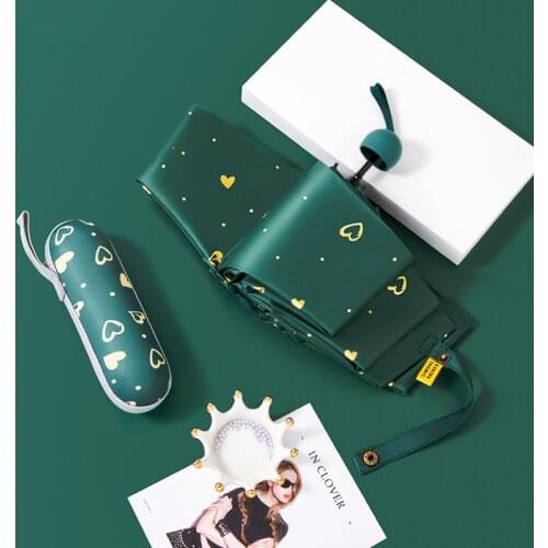5Fold Capsule Umbrella Pocket Small Foldable Mini Women Academy Cute Sun Umbrella Automatic Gift Parapluie Home Garden BX50UM