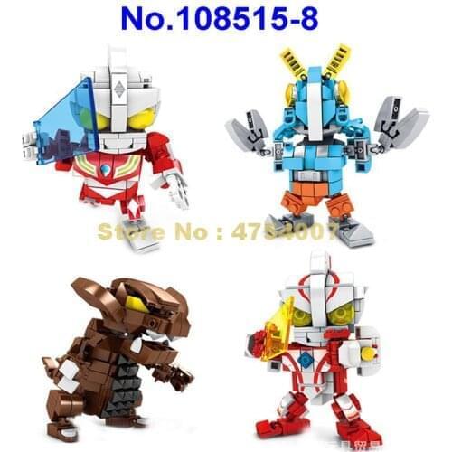 Ultraman gomora zetton grugeo king belial gaia gubira building blocks Toy