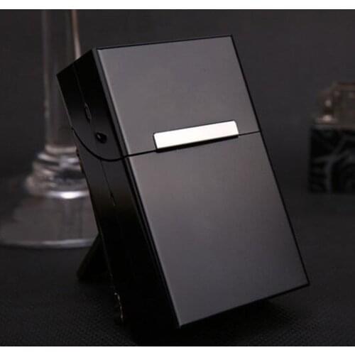 Magnetic Cigarettes Aluminum Cigarette Case Cigar Tobacco Holder Pocket Box Storage Container Gift Box