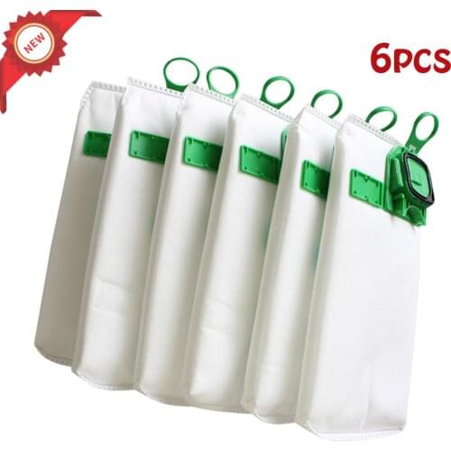 6/12pcs high efficiency dust filter bag replacement for VK140 VK150 Vorwerk garbage bags FP140 Bo rate kobold Vacuum cleaner