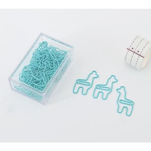 Modeling Alpaca Paper Clip Office Bookmark Mint Paper Clamp Stationery Clips Cute Paper Clips Metal Clip Metal Accessoire Bureau