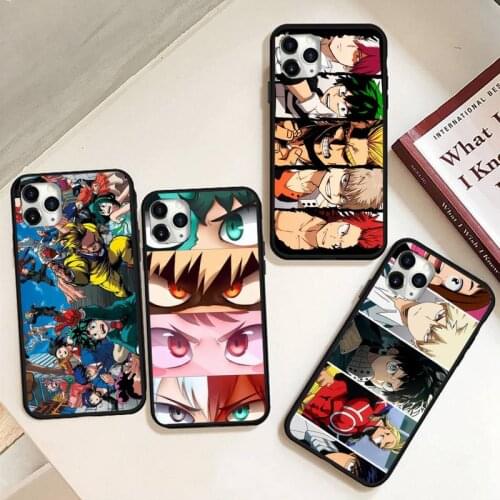 Cartoon My hero of the Academy Anime Phone Case for iPhone 11 12 mini pro XS MAX 8 7 6 6S Plus X 5S SE 2020 XR