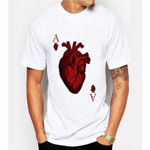 2021 mens and womens summer new 3D printed poker series round neck T-shirt, youth casual cool Harajuku quick-drying clothes de