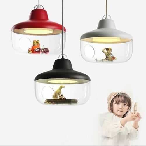 Nordic Creative Led Pendant Lamp Art Acrylic Lovely Kids Room Light Restaurant Studio Hanging Light Fixtures Free Shipping