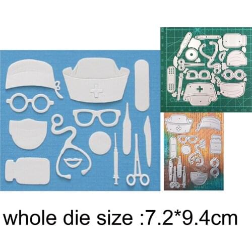 2021 New Metal Cutting Dies Cut Mold Nurse Supplies Decoration Scrapbooking Paper Craft Knife Mould Blade Punch Stencils dies