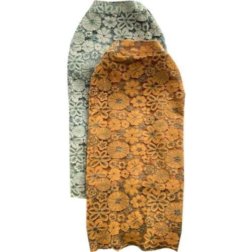 2021 Spring And Autumn New Sexy Crochet Hollow Slit Lace Skirt High-quality Slim And Thin High-waist Mid-length Skirt Women