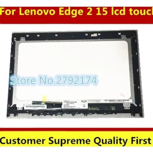 Original 15.6" Laptop Lcd Touch Screen with Bezel For Lenovo Edge 2 15 Edge2-15 1580 80QF 80QF0004US 80QF0005US
