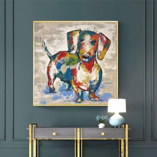 Dachshund Puppy Dog Poster And Prints Painting Cute Animal Watercolour Canvas Wall Art No Frame Kid Room Decor Picture Quadros