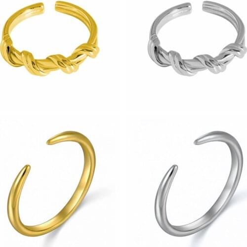 24k Gold-Plated Silver Big Moon Simple Adjustable Ring Smooth Face Women luxury New Thick Large 2021 Fashion Fine Women Jewelry