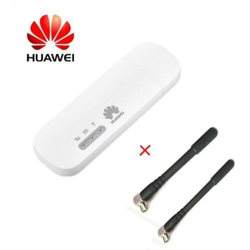 Unlocked Huawei E8372 with 2pcs Antenna 150M LTE USB Wingle LTE 4G USB WiFi Modem dongle car wifi E8372h-153 E8372h-608