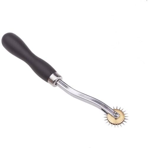 DIY hand-carved hand-stitched cow leather vegetable tanned leather scribing wheel paper cloth spacing wheel drawing wheel