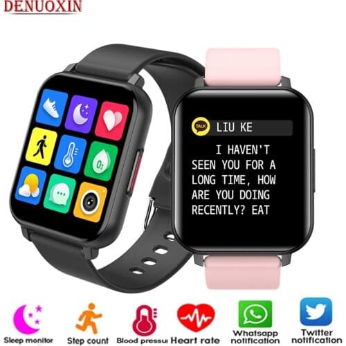 Smart Watch New T82 Men Women 1.55 Inch Bluetooth Full Touch Screen Sports Fitness Heart Rate Blood Pressure Game Function vs P7