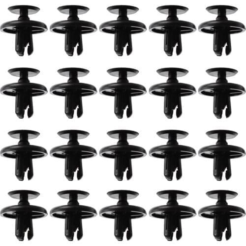 20Pcs Universal 7mm Hole Auto Fastener Car Bumper Clips Retainer Push Engine Cover Car Fastener Rivet Door Panel For Toyota