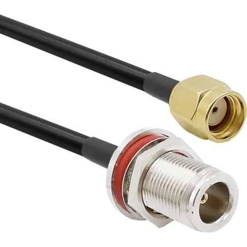 RP-SMA Male to N Type Female LMR195 Cable For Wireless Mini PCI Express PCIE Network Card USB WiFi Router Booster IP Camera