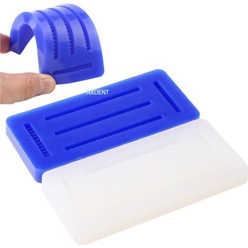 1pcs Dental Inverted Silicone Rubber Wax Bite Block Individual Tray Implant Molding Mould Dental Technician Spade Shovel Tool
