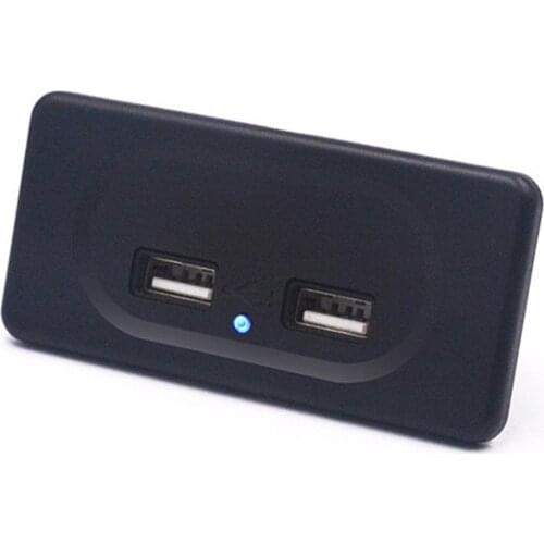 12V Dual Usb Charger Socket 3.1a / 4.8a fast charging Power Adapter Outlet For Motorcycle Auto Car RV Power Adapter Outle