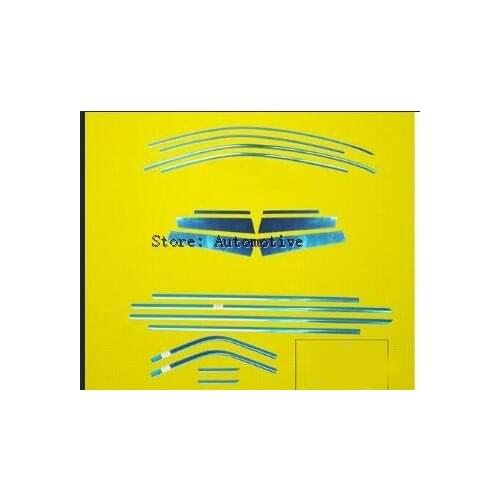 18pcs for Skoda Octavia MK3 A7 2014 2015 2016 2017 stainless full window frame sill trim