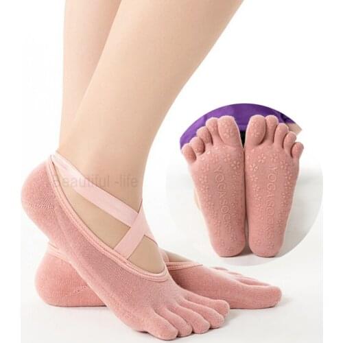 2021 Women Breathable Fitness Yoga Socks Round Head Cotton Non-Slip Sports Socks Ventilation Pilates Ballet Socks Dance Sock