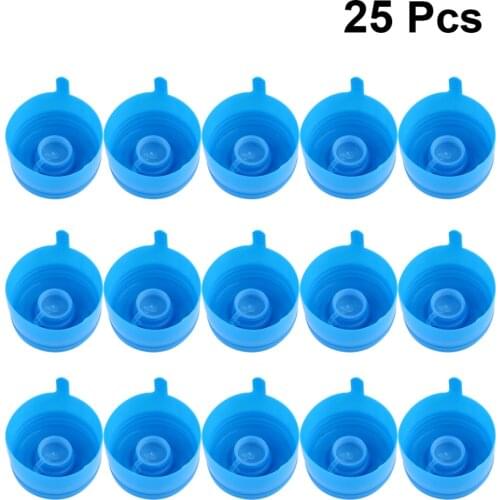 25pcs Pure Bucket Screw Caps Portable Water Dispenser Bucket Bottle Covers Smart Cover Reusable Water Dispenser Size Replacement
