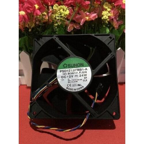 Original SUNON PSD1212PMB1-A DC 12V 24W 12CM 120*120*38MM 4-line Server Cooling Fan