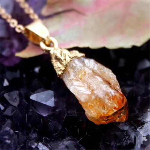 6PCS 20-40mm Natural Spirit Crystal Quartz Gem Stone Necklace Pendant Reiki Healing Amulet Fine Jewelry Pendants For Women Gift