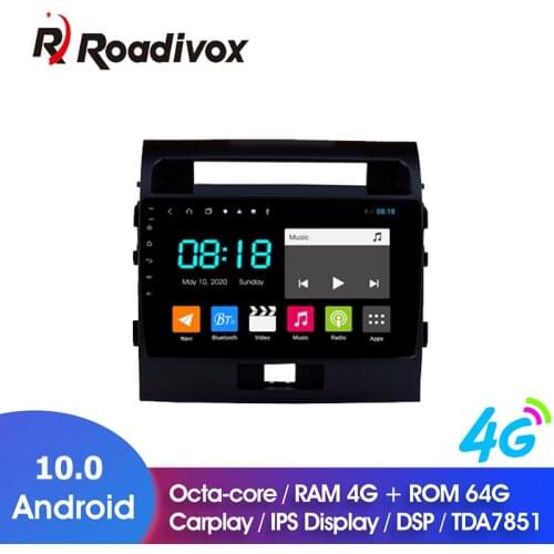 9" Android 10.0 RAM 4G ROM 64G for Toyota Cruiser FJ 2007-2017 Car Dvd Gps Navigation Radio Multimedia Player Stereo Head Unit