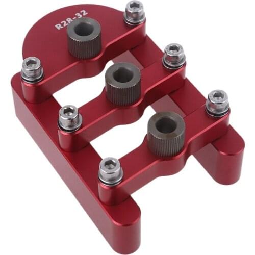 Adaptive Plank Thickness Woodworking Jigsaw 3-in-1 Dowel Hole Drilling Guide Punching Positioner Dowel Jig Kit Tool