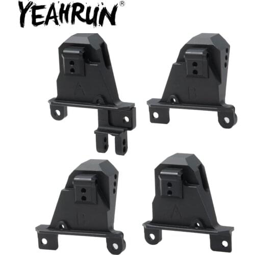 YEAHRUN Aluminum Front/Rear Shock Towers with Adjustable Mount Shock Damper Towers Mount for TRAXXAS TRX-4 1:10 RC Crawler Car