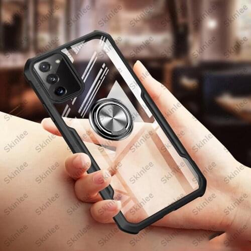 Airbag Case For Samsung A03S A02S Official Original Shockproof Clear With Ring For Samsung Galaxy S20 S21 FE Cover