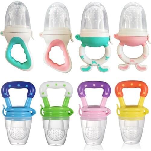 Baby Nipple Fresh Food Nibbler Baby Pacifiers Feeder Kids Fruit Feeding Nipple Safe Supplies Nipple Teat Pacifier Bottles