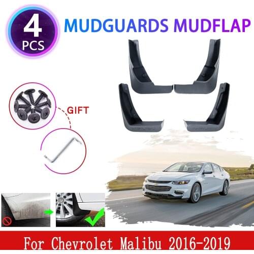 For Chevrolet Malibu 9 2016 2017 2018 2019 4x Mudguards Mudflaps Fender Mud Flap Splash Mud Guards Protect Car Wheel Accessories