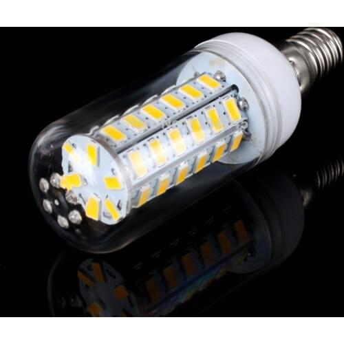 E14 LED 7W Lamp Lighting 48 LEDS 5730 SMD AC 220V 110V Warm White Corn style Bulb Lights Free shipping 5pcs/lot