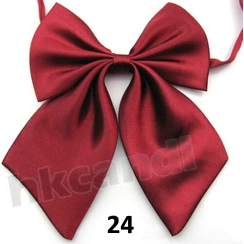Bowtie Fashion Dark red Big bow tie Adjustable Clothing & Accessories polyester Bow Tie