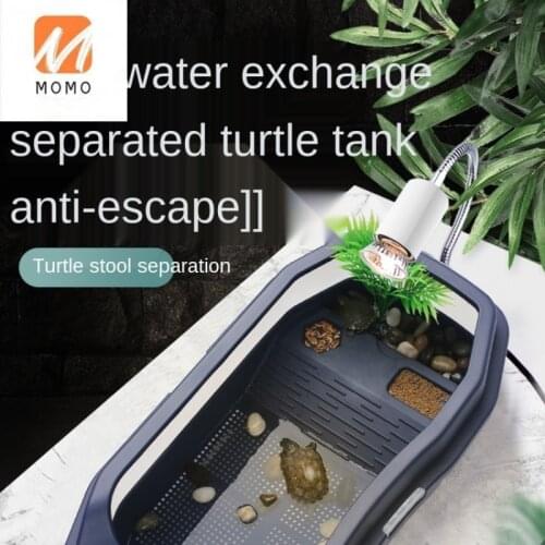 Turtle Jar Provided with Balcony Large Brazilian Turtle Pots Dedicated Ecological Pot Water and Land Box Fish