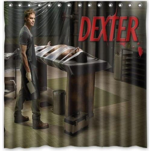 Hot Dexter Design Shower Curtain Bathroom Waterproof Polyester Fabric 180*180cm+12 Hooks Custom Bath Curtain