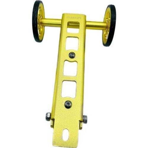 Hot-Litepro for Birdy Bike Easy Wheel High Strength Aluminum Alloy Bmx Push Wheels Trailer Rack Bracket Bottle Cage Bike Part