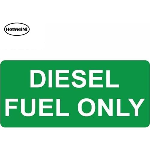 HotMeiNi 13cm x 5.9cm DIESEL FUEL ONLY Car fuel tank cap Stickers and Decals Waterproof DIY Auto JDM VAN SUV Car Wrap