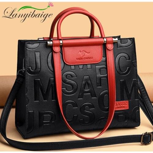 Famous Designer Brand Bags Ladies PU Leather Handbag 2020 Luxury Ladies Handbag Purse Fashion Shoulder Bag Travel Casual Handbag
