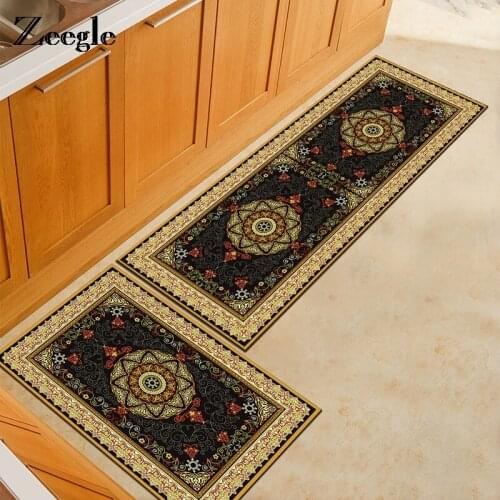 Zeegle Kitchen Carpet Non-slip Floor Mat Carpet For Living Room Kid Bedroom Rug Coffee Table Beside Carpet Microfiber Door Mat