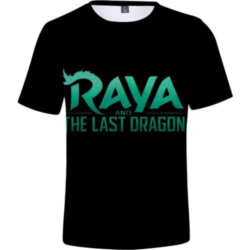 Fashion Design Summer Short Sleeve 3D Print Anime Clothes Raya and the Last Dragon T shirt 3D Figure Uniform Adult Kids T-shirt