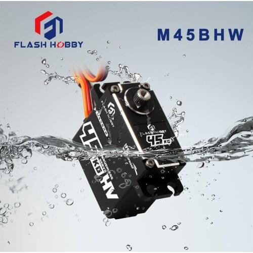 M45BHW M35BH Waterproof 120 Degree 35kg 45KG Large Torque Digital Brushless Motor Servo Aluminium Metal Gears 25T Arm For RC Car