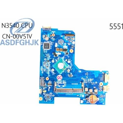 Laptop Motherboard AAL11 LA-B912P FOR Dell for Inspiron 5551 Motherboard CN-00V51V 00V51V W/N3540 CPU DDR3L 100% Test OK